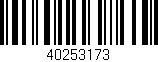 Código de barras (EAN, GTIN, SKU, ISBN): '40253173'