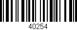 Código de barras (EAN, GTIN, SKU, ISBN): '40254'