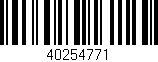 Código de barras (EAN, GTIN, SKU, ISBN): '40254771'
