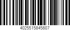 Código de barras (EAN, GTIN, SKU, ISBN): '4025515845607'