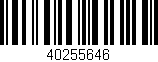Código de barras (EAN, GTIN, SKU, ISBN): '40255646'