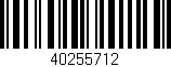 Código de barras (EAN, GTIN, SKU, ISBN): '40255712'