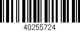 Código de barras (EAN, GTIN, SKU, ISBN): '40255724'