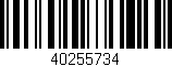 Código de barras (EAN, GTIN, SKU, ISBN): '40255734'