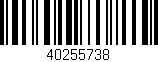 Código de barras (EAN, GTIN, SKU, ISBN): '40255738'