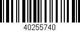 Código de barras (EAN, GTIN, SKU, ISBN): '40255740'