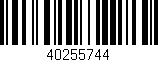 Código de barras (EAN, GTIN, SKU, ISBN): '40255744'