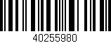 Código de barras (EAN, GTIN, SKU, ISBN): '40255980'