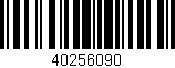 Código de barras (EAN, GTIN, SKU, ISBN): '40256090'