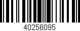 Código de barras (EAN, GTIN, SKU, ISBN): '40256095'