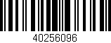 Código de barras (EAN, GTIN, SKU, ISBN): '40256096'