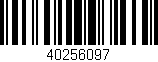 Código de barras (EAN, GTIN, SKU, ISBN): '40256097'
