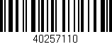 Código de barras (EAN, GTIN, SKU, ISBN): '40257110'