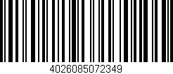 Código de barras (EAN, GTIN, SKU, ISBN): '4026085072349'