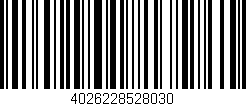 Código de barras (EAN, GTIN, SKU, ISBN): '4026228528030'