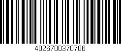 Código de barras (EAN, GTIN, SKU, ISBN): '4026700370706'