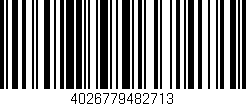 Código de barras (EAN, GTIN, SKU, ISBN): '4026779482713'