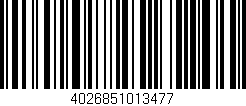 Código de barras (EAN, GTIN, SKU, ISBN): '4026851013477'