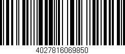 Código de barras (EAN, GTIN, SKU, ISBN): '4027816069850'