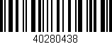 Código de barras (EAN, GTIN, SKU, ISBN): '40280438'