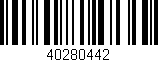 Código de barras (EAN, GTIN, SKU, ISBN): '40280442'