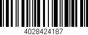 Código de barras (EAN, GTIN, SKU, ISBN): '4028424187'