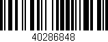 Código de barras (EAN, GTIN, SKU, ISBN): '40286848'