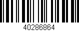 Código de barras (EAN, GTIN, SKU, ISBN): '40286864'