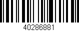 Código de barras (EAN, GTIN, SKU, ISBN): '40286881'