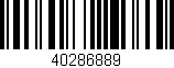 Código de barras (EAN, GTIN, SKU, ISBN): '40286889'