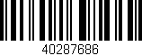 Código de barras (EAN, GTIN, SKU, ISBN): '40287686'