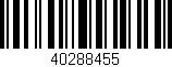 Código de barras (EAN, GTIN, SKU, ISBN): '40288455'