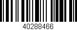 Código de barras (EAN, GTIN, SKU, ISBN): '40288466'