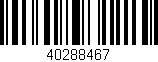 Código de barras (EAN, GTIN, SKU, ISBN): '40288467'