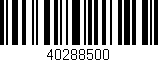 Código de barras (EAN, GTIN, SKU, ISBN): '40288500'