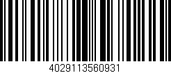 Código de barras (EAN, GTIN, SKU, ISBN): '4029113560931'