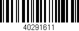 Código de barras (EAN, GTIN, SKU, ISBN): '40291611'