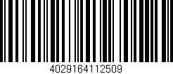 Código de barras (EAN, GTIN, SKU, ISBN): '4029164112509'