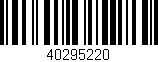 Código de barras (EAN, GTIN, SKU, ISBN): '40295220'