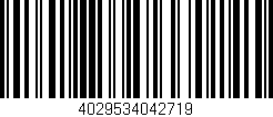 Código de barras (EAN, GTIN, SKU, ISBN): '4029534042719'