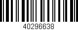 Código de barras (EAN, GTIN, SKU, ISBN): '40296638'