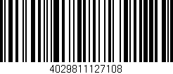 Código de barras (EAN, GTIN, SKU, ISBN): '4029811127108'