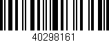 Código de barras (EAN, GTIN, SKU, ISBN): '40298161'
