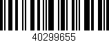 Código de barras (EAN, GTIN, SKU, ISBN): '40299655'