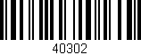 Código de barras (EAN, GTIN, SKU, ISBN): '40302'