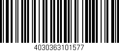 Código de barras (EAN, GTIN, SKU, ISBN): '4030363101577'