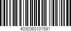 Código de barras (EAN, GTIN, SKU, ISBN): '4030363101591'