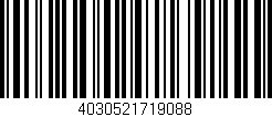 Código de barras (EAN, GTIN, SKU, ISBN): '4030521719088'