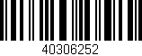 Código de barras (EAN, GTIN, SKU, ISBN): '40306252'