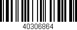 Código de barras (EAN, GTIN, SKU, ISBN): '40306864'
